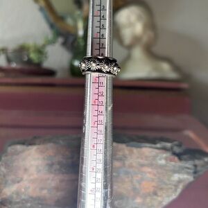 Vintage Taxco Gothic brutalist ring size 4